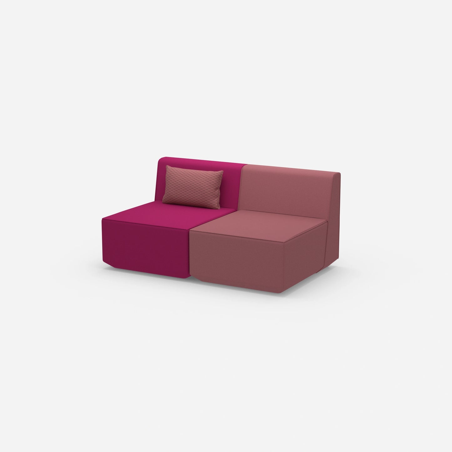 Canapé 2 places rose de la page