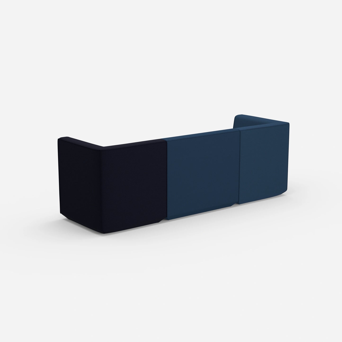 Canapé 3 personnes bleu de derrière