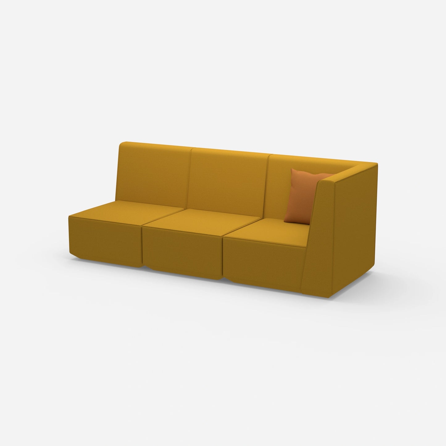 Canapé 3 places haut dossier de côté