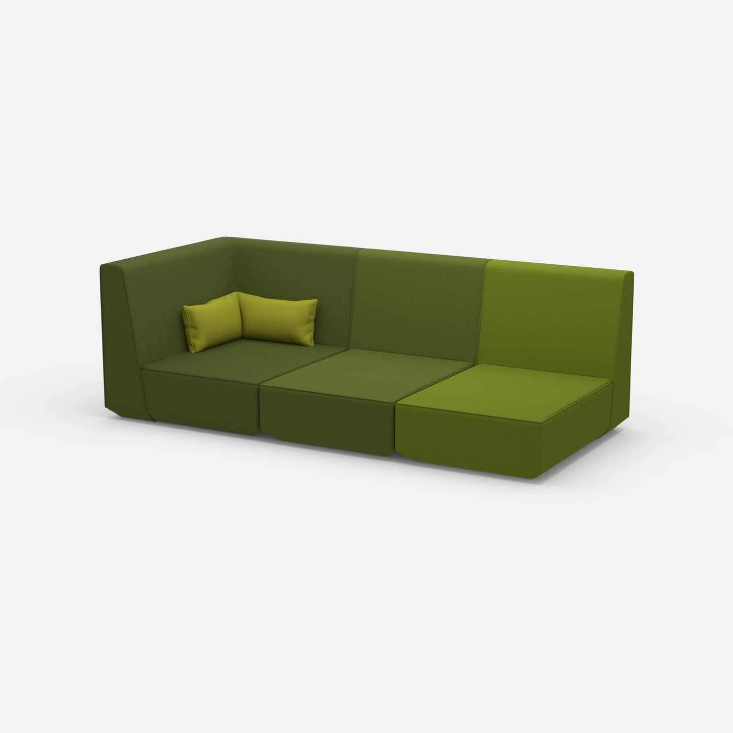 Canapé 3 places avec fonction de couchage avec dossier haut de côté