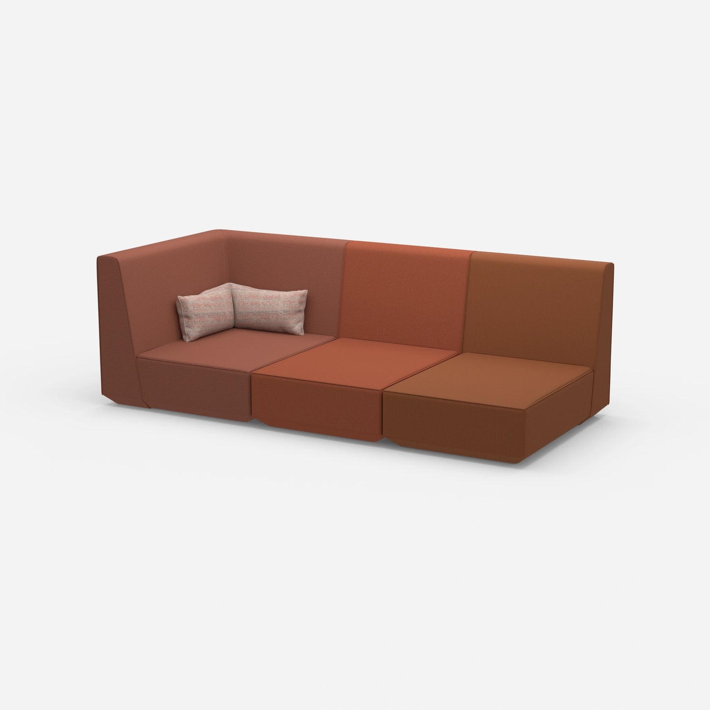 Canapé 3 places avec fonction de couchage avec dossier haut de côté