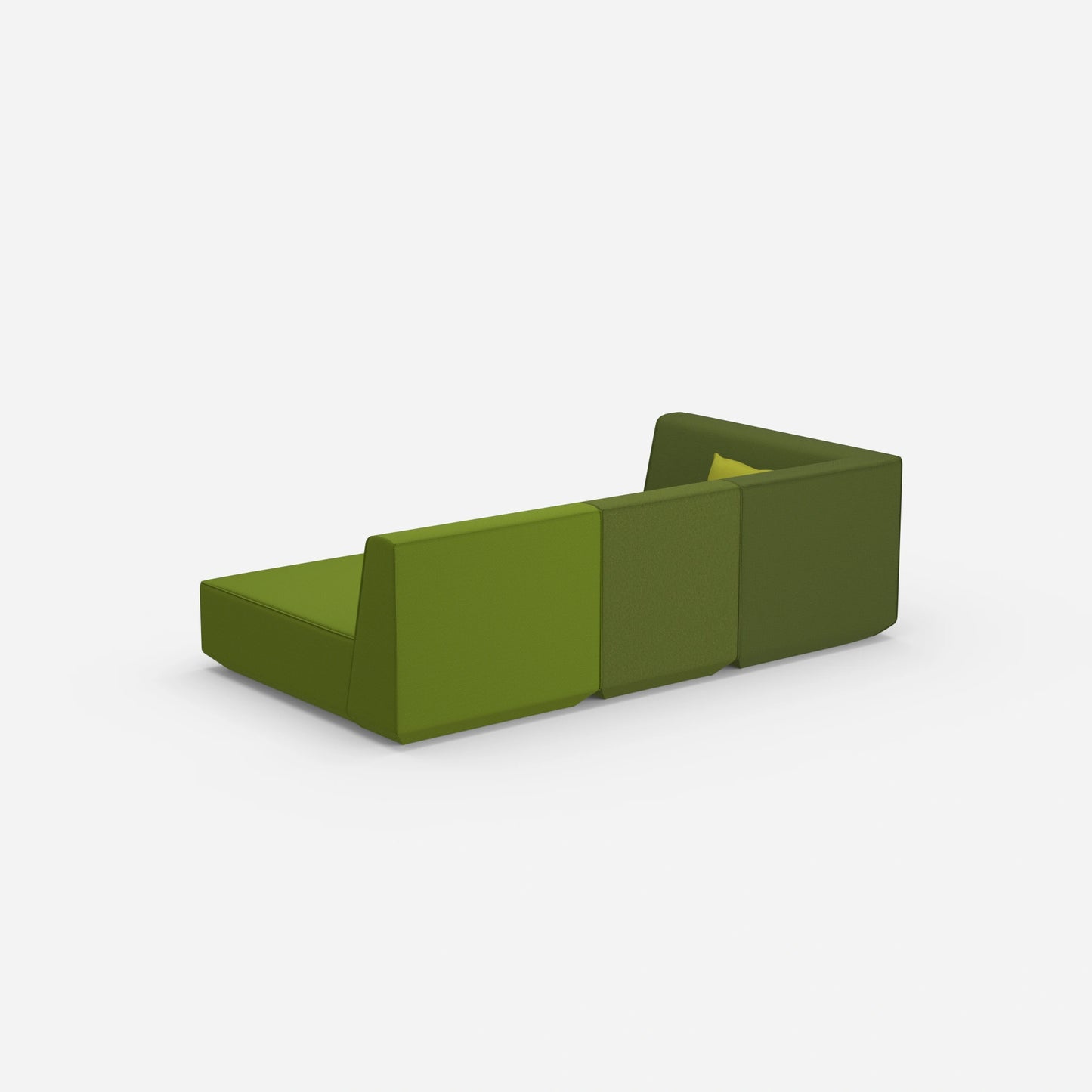 Canapé 3 places modulaire avec fonction de couchage par l'arrière