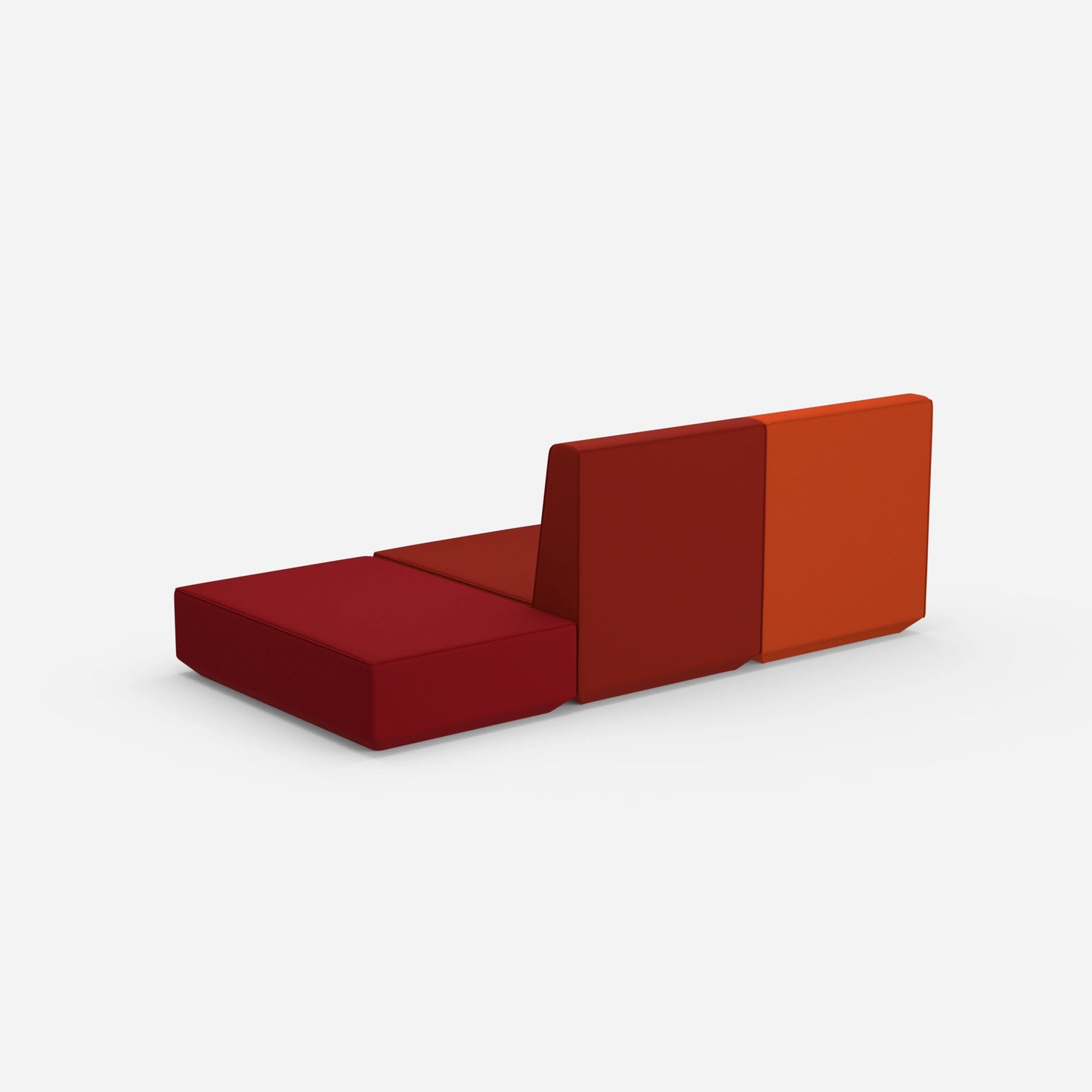 Canapé 3 places pour se reposer à l'arrière