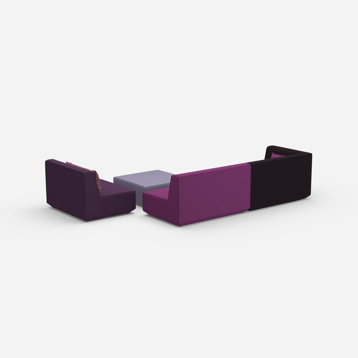 Canapé 3 places plus fauteuil de derrière