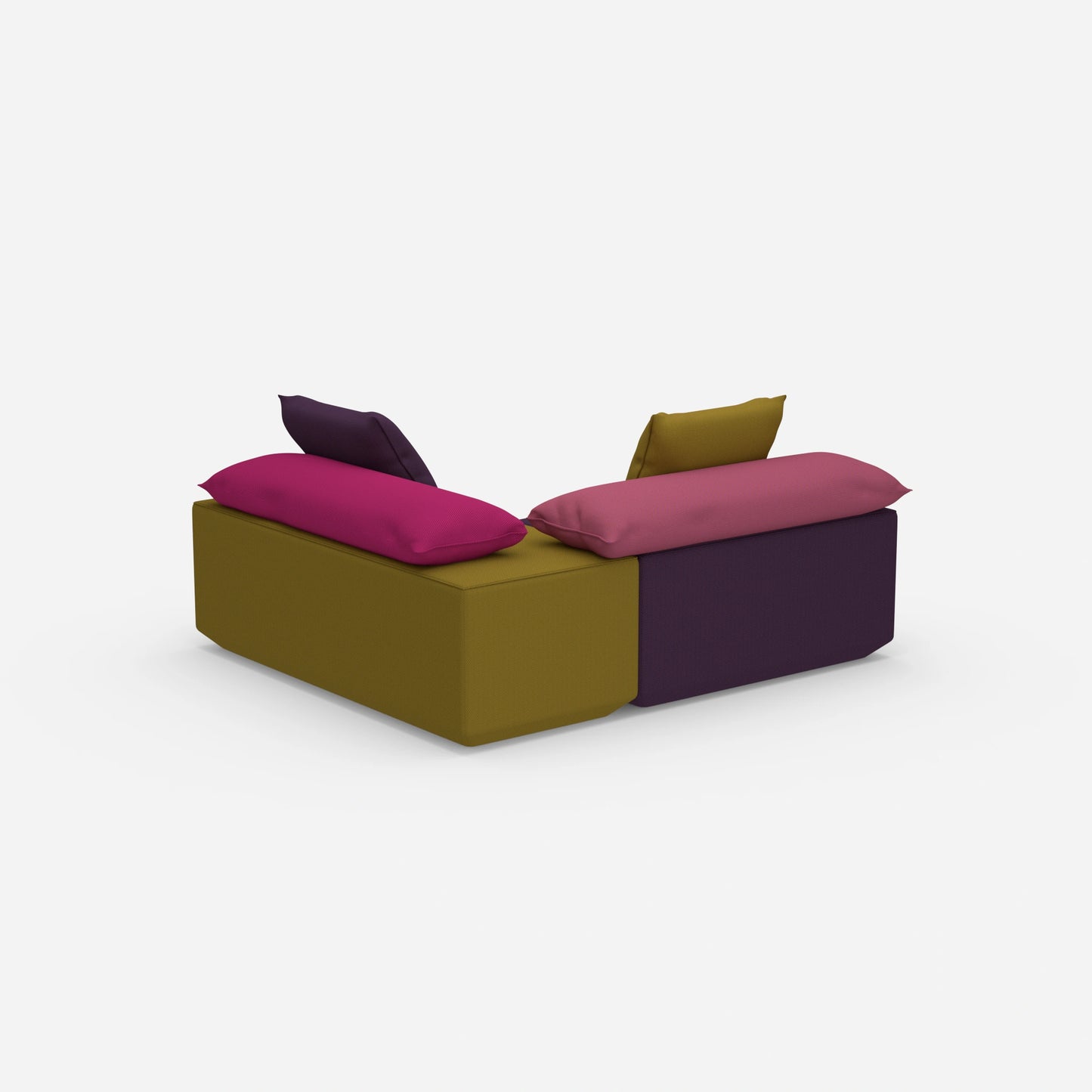 Banquette pour table vue de derrière