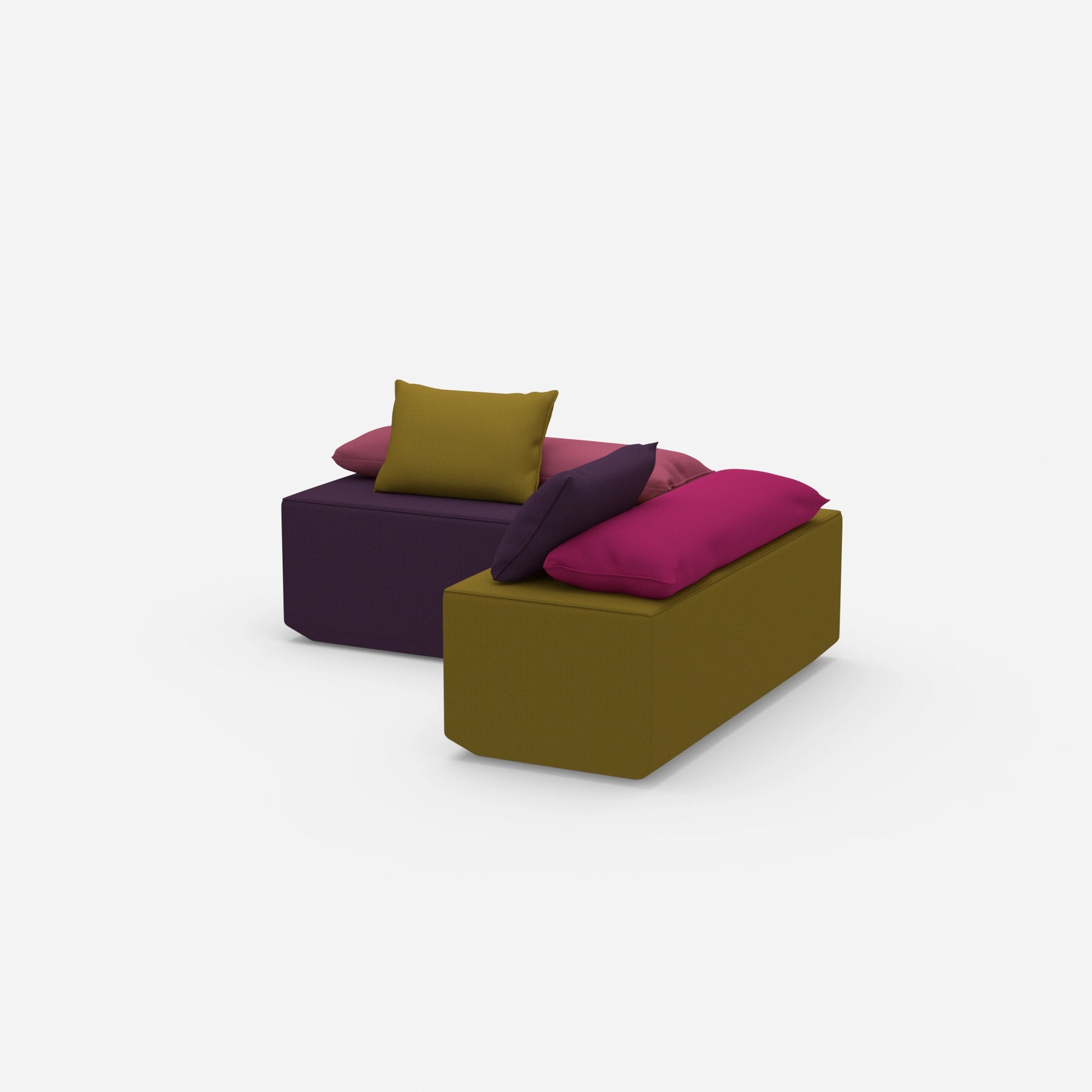 Banquette pour table latérale