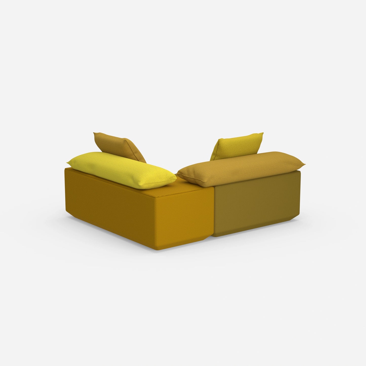 Banquette pour table vue de derrière