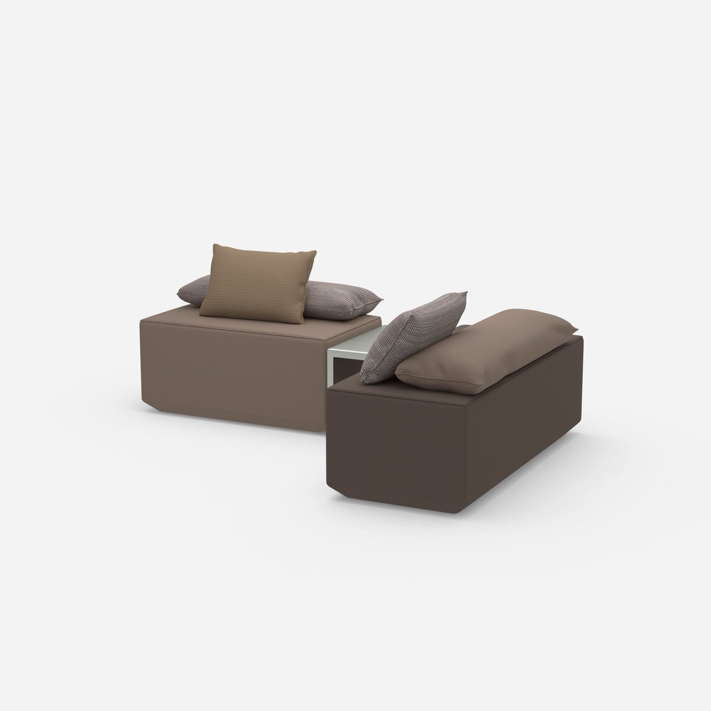 Banquette pour table latérale