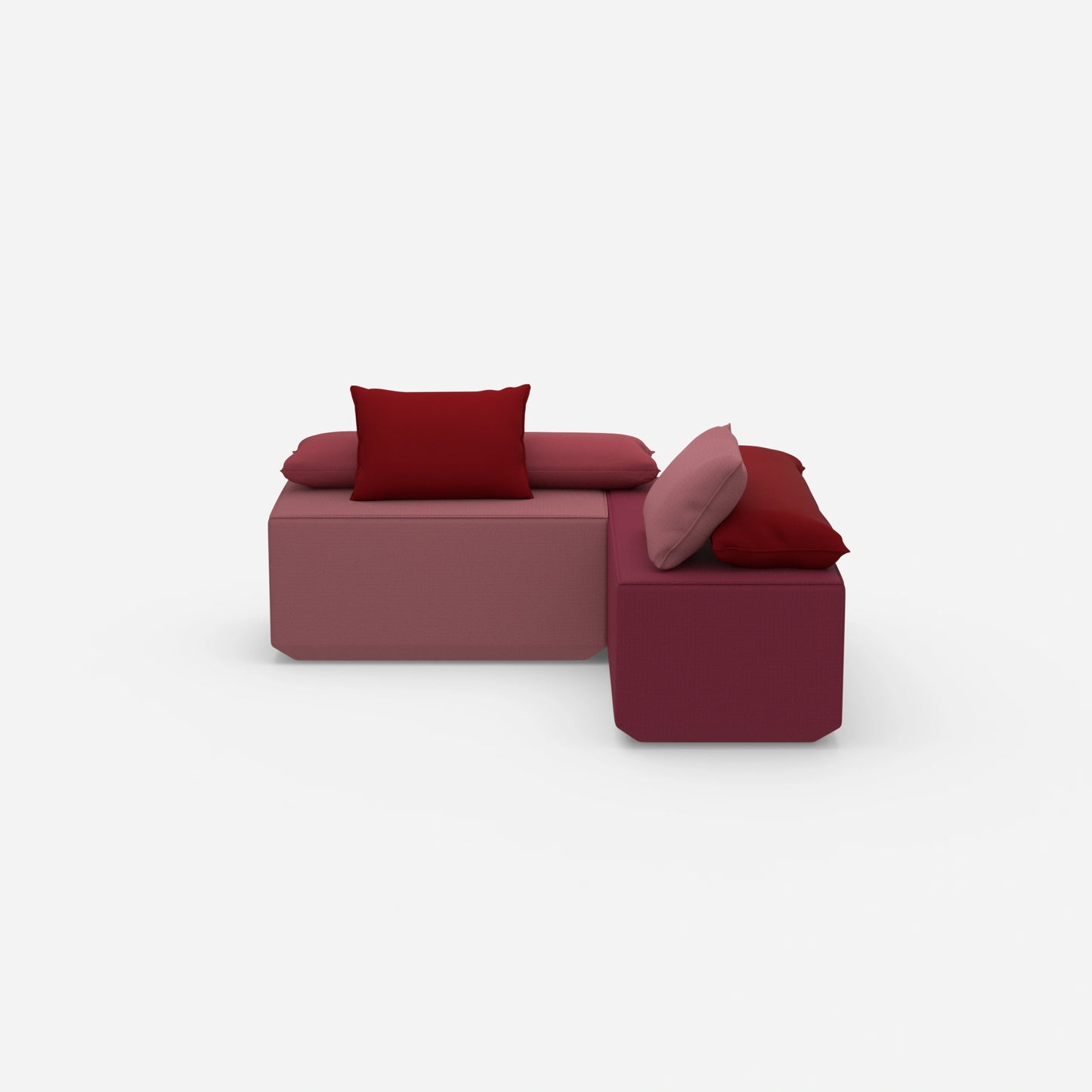 Banc pour table vu de face