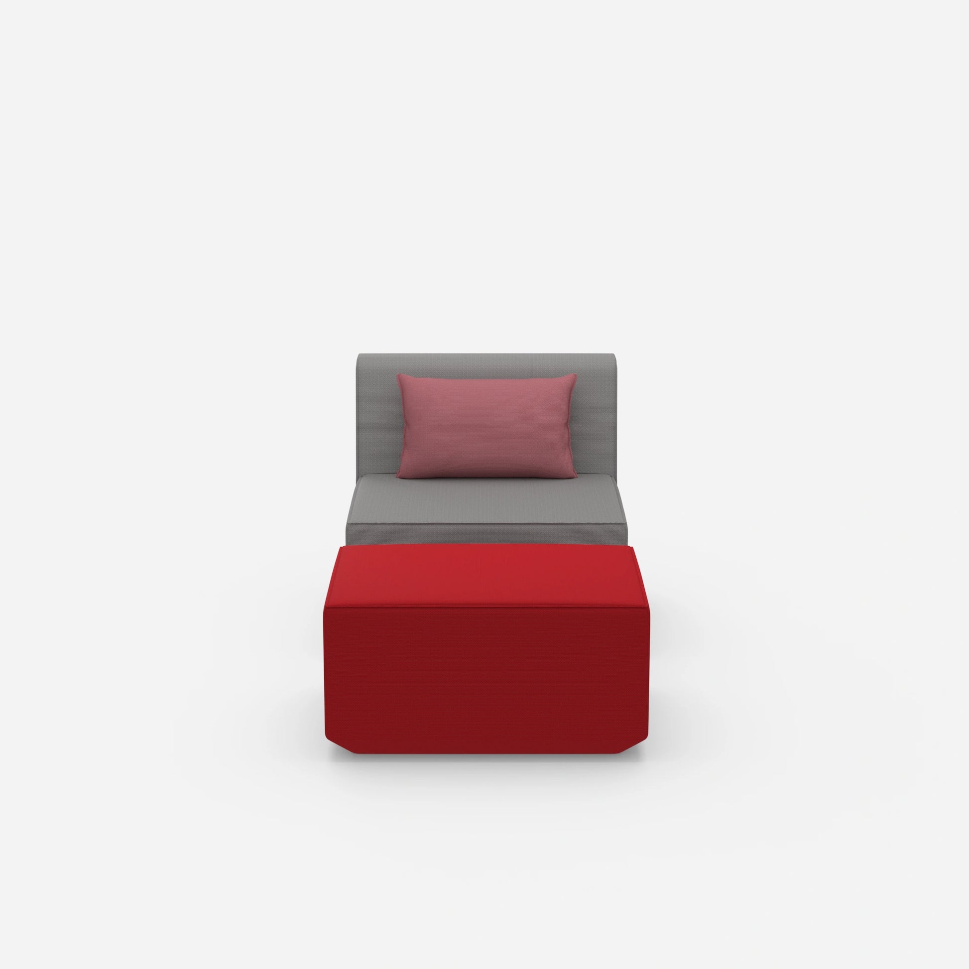 Fauteuil de lecture confortable vu de face