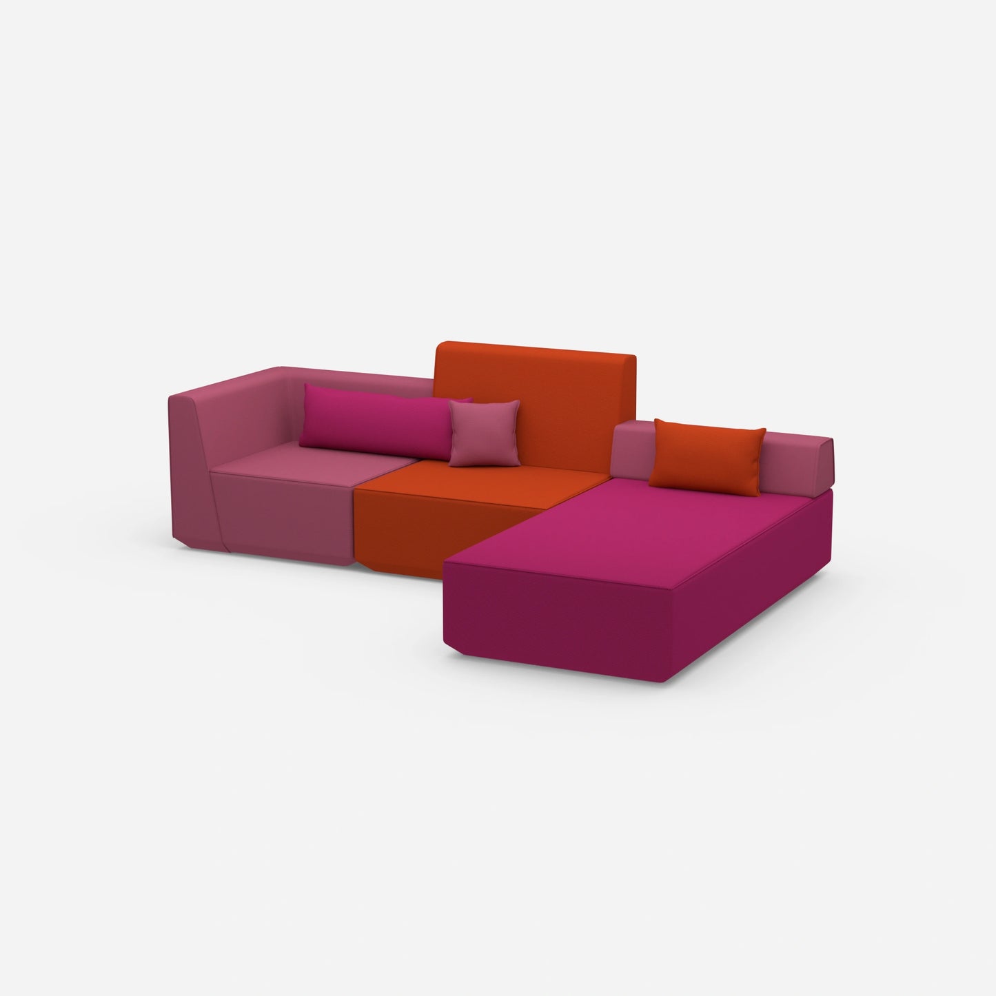 Canapé avec matelas vu de côté