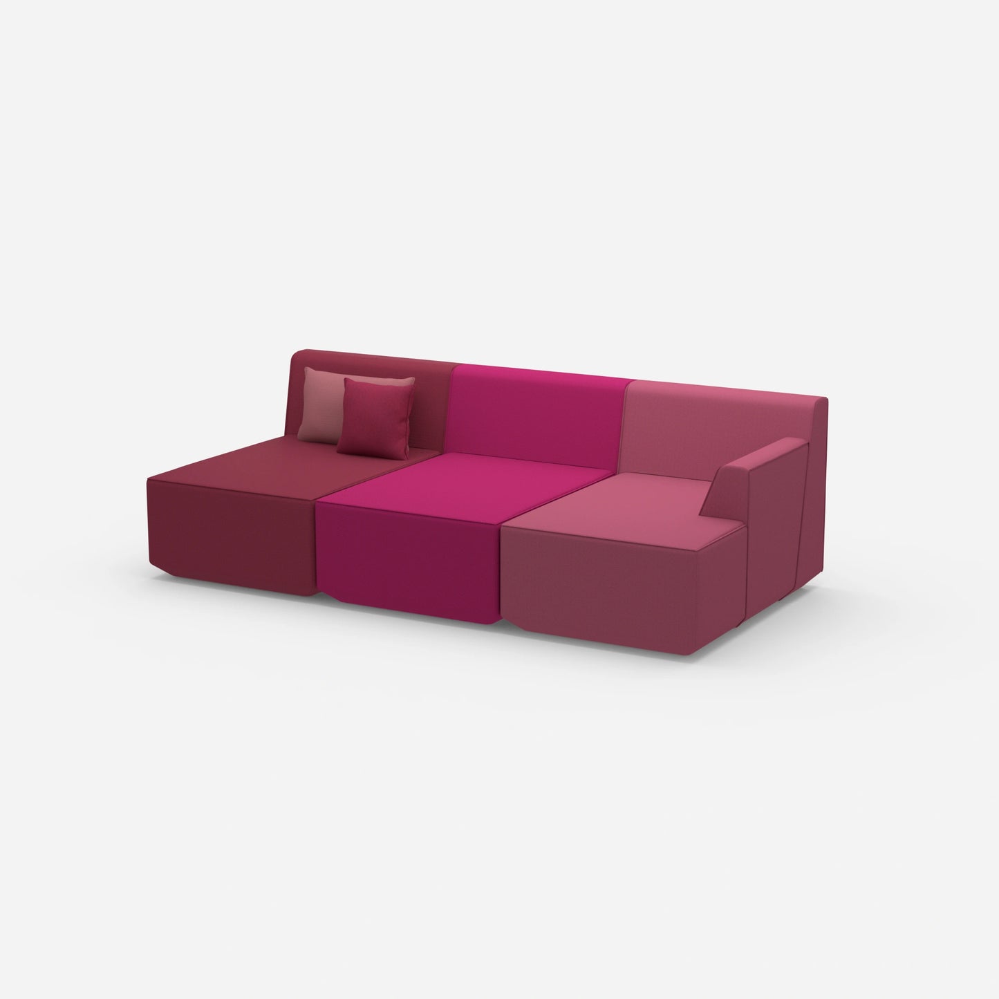 Canapé home cinéma trois places vu de côté