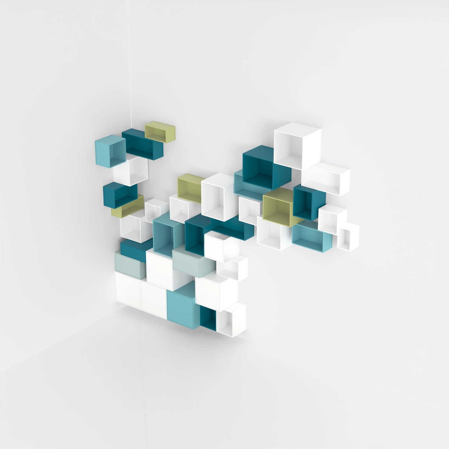 Étagère d'angle RK224 par le haut