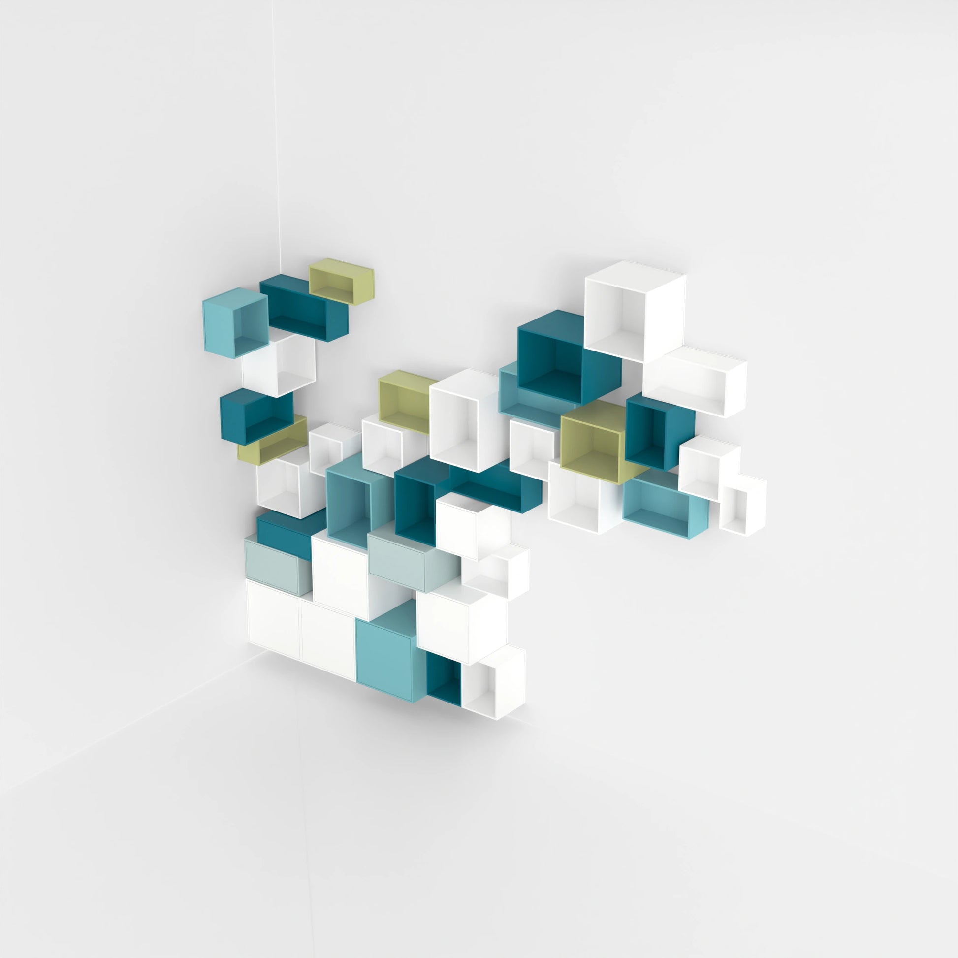 Étagère d'angle RK224 par le haut