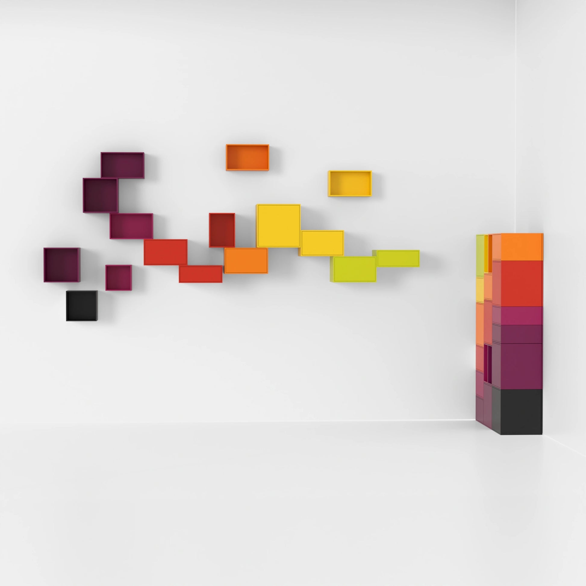 Étagère suspendue RK233 du côté gauche