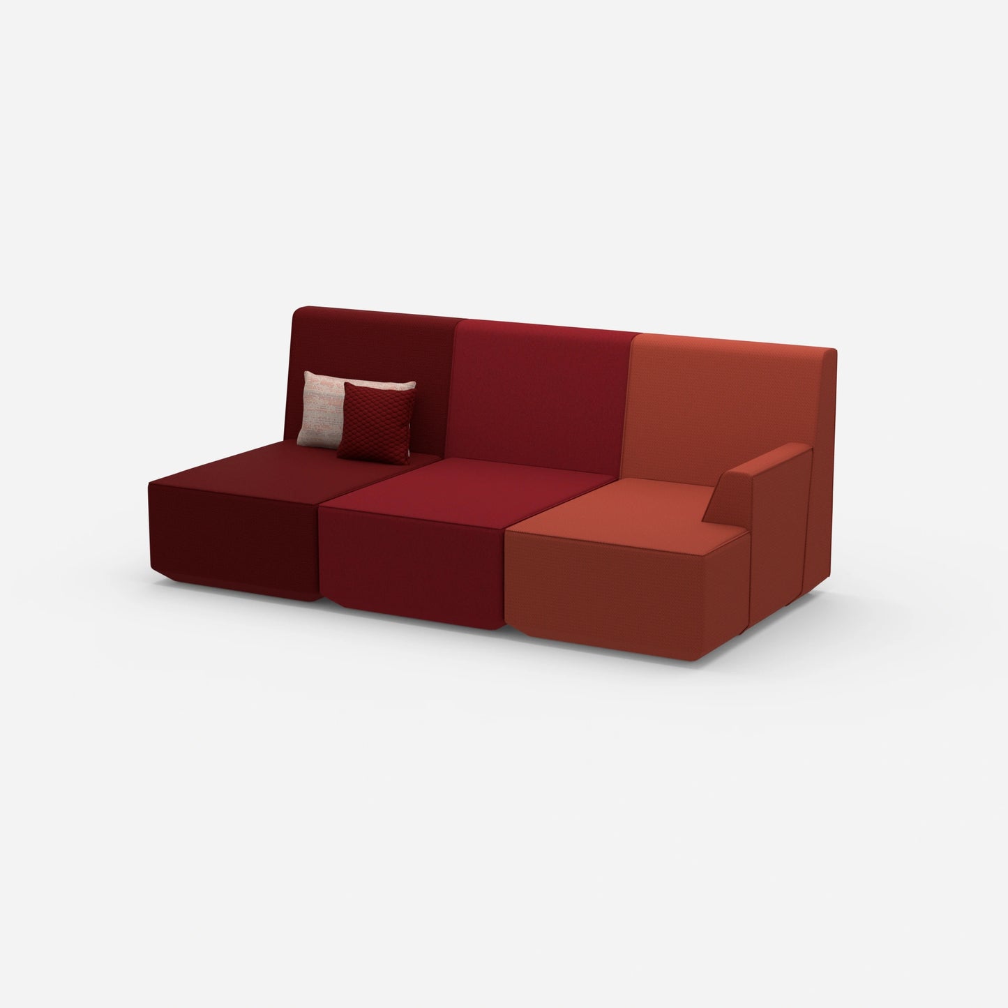 Canapé home cinéma 3 places vu de côté