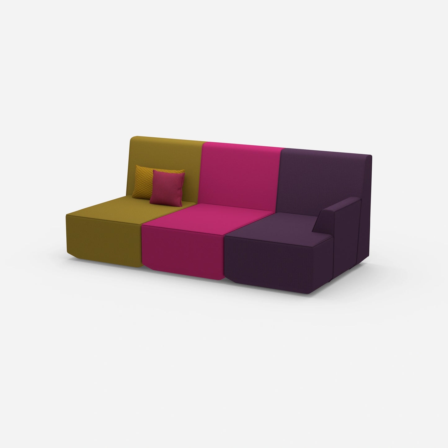 Canapé home cinéma 3 places vu de côté