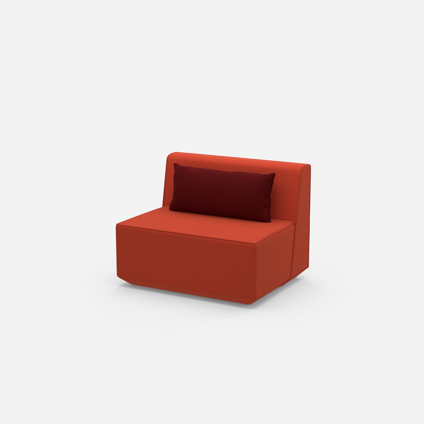 Fauteuil modulaire sans dossier largeur 100 cm de côté