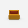 Fauteuil modulaire sans dossier largeur 100 cm de face