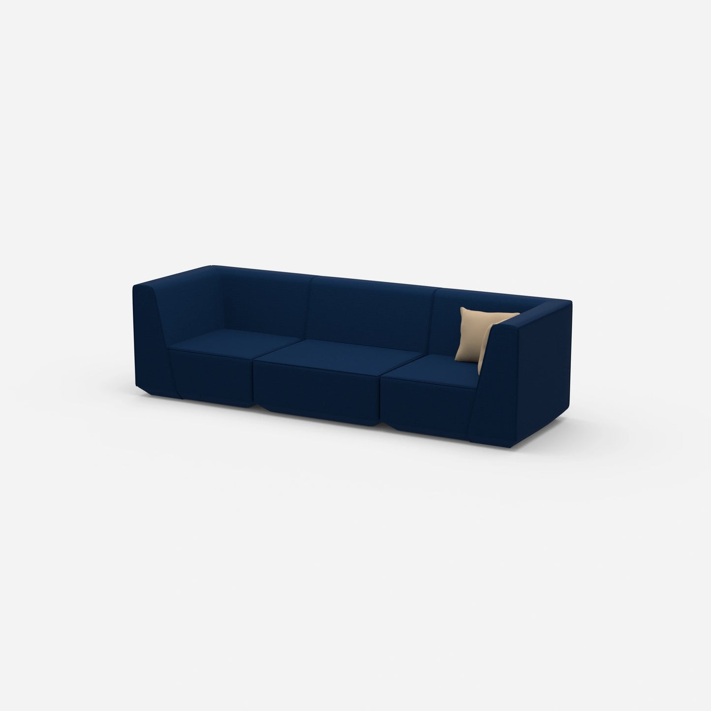 canapé modulable en bleu de la page