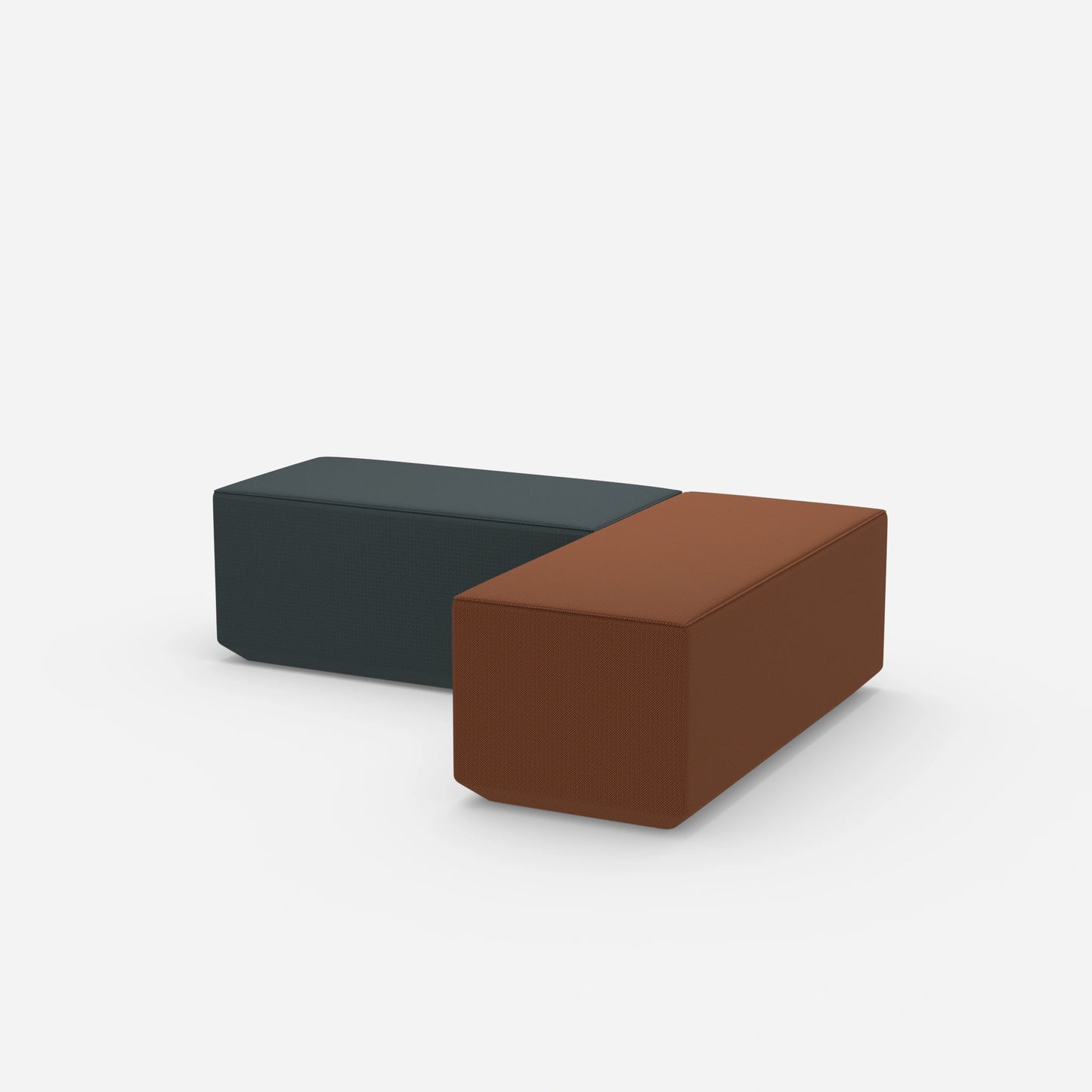 Banquette rembourrée salle à manger vue de côté