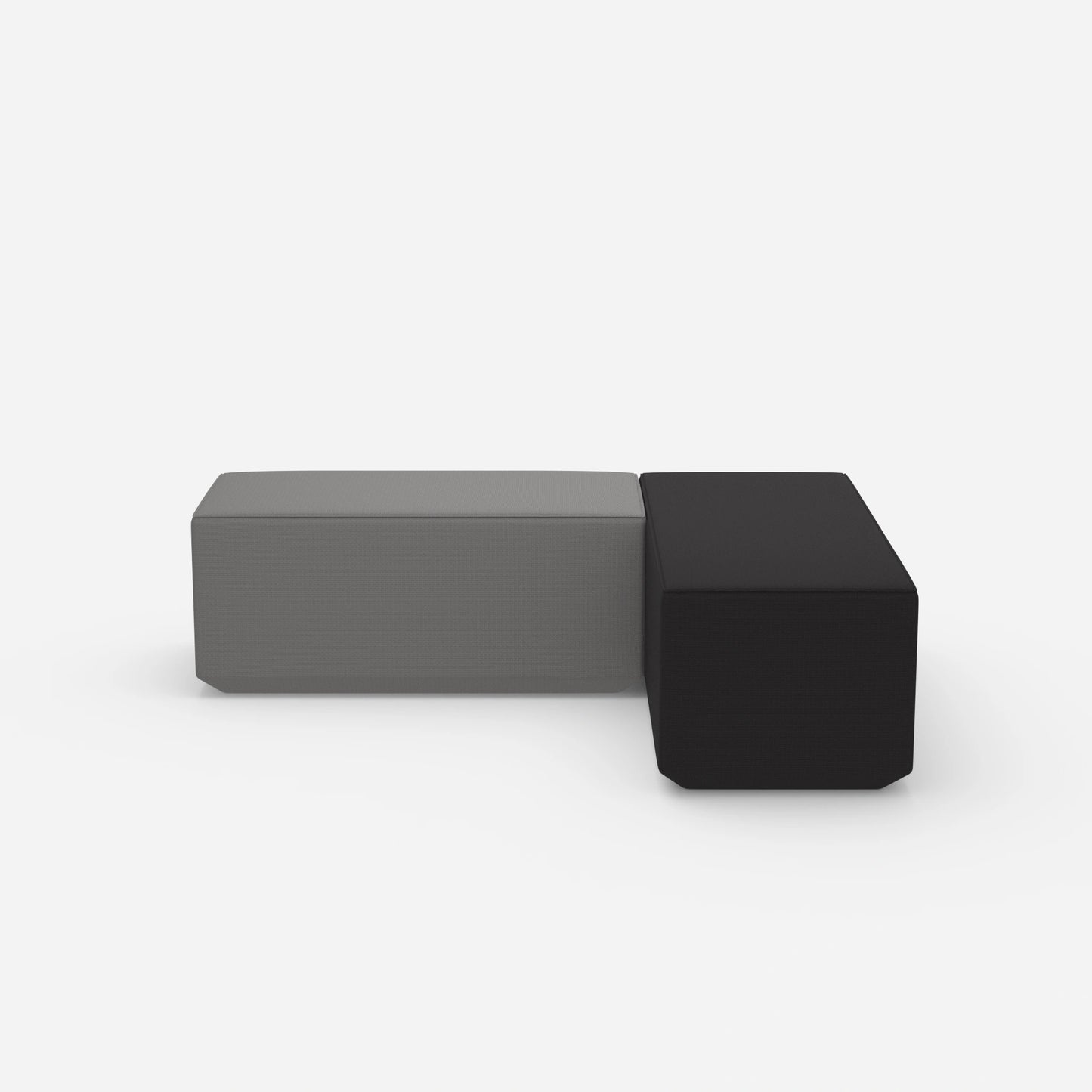 Banquette rembourrée Salle à manger vue de face