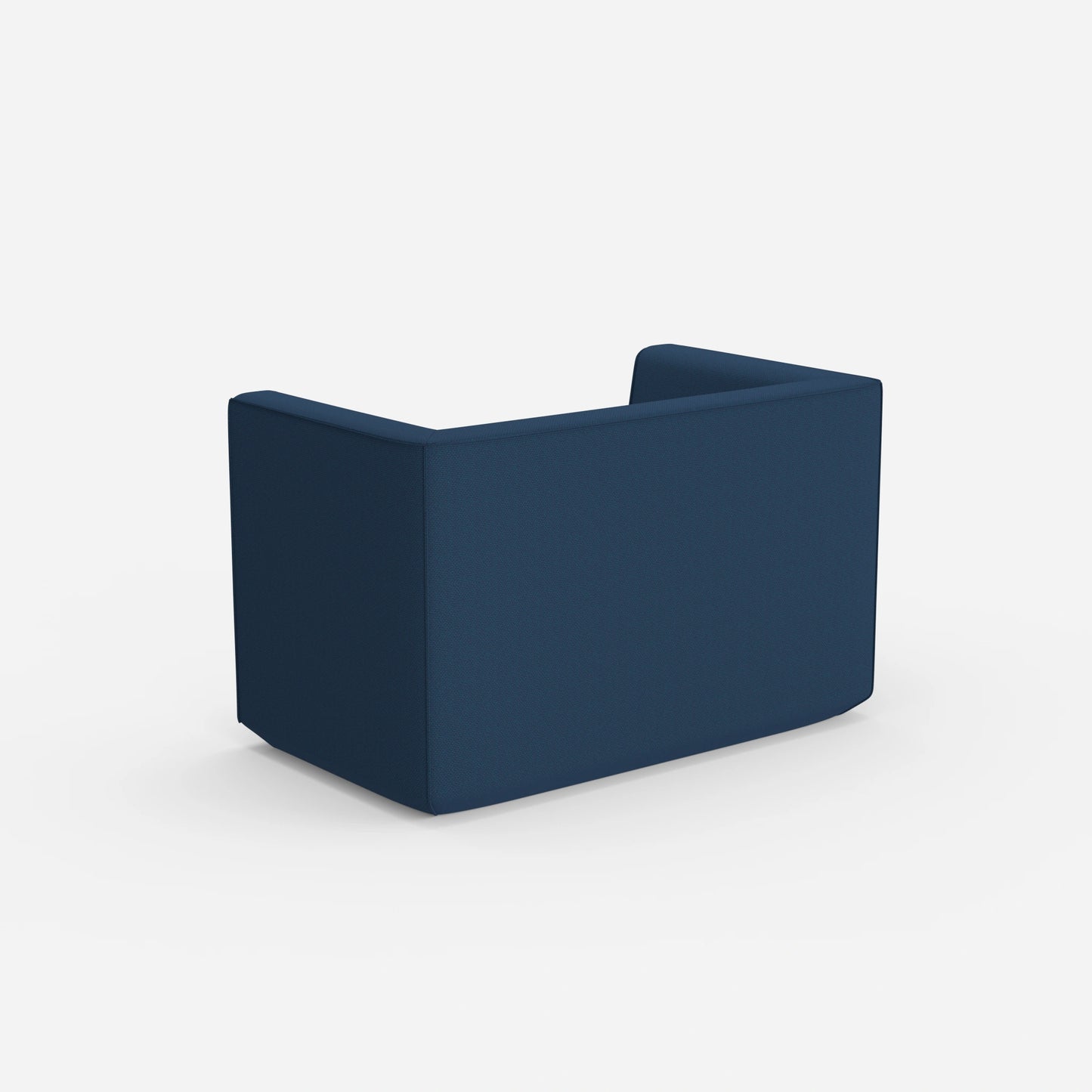 Fauteuil rembourré avec dossier haut vu de derrière