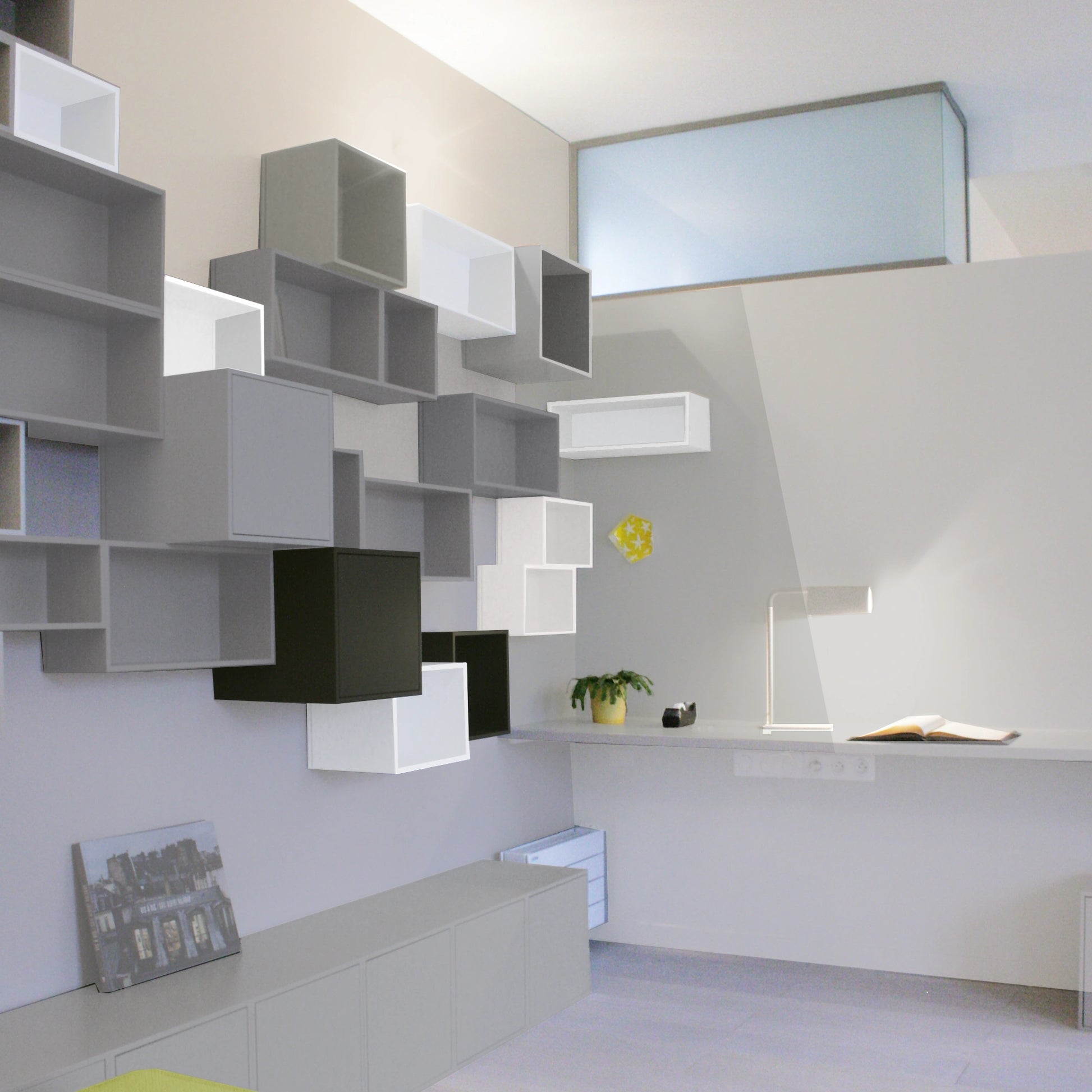 Étagère murale RK241 du côté droit