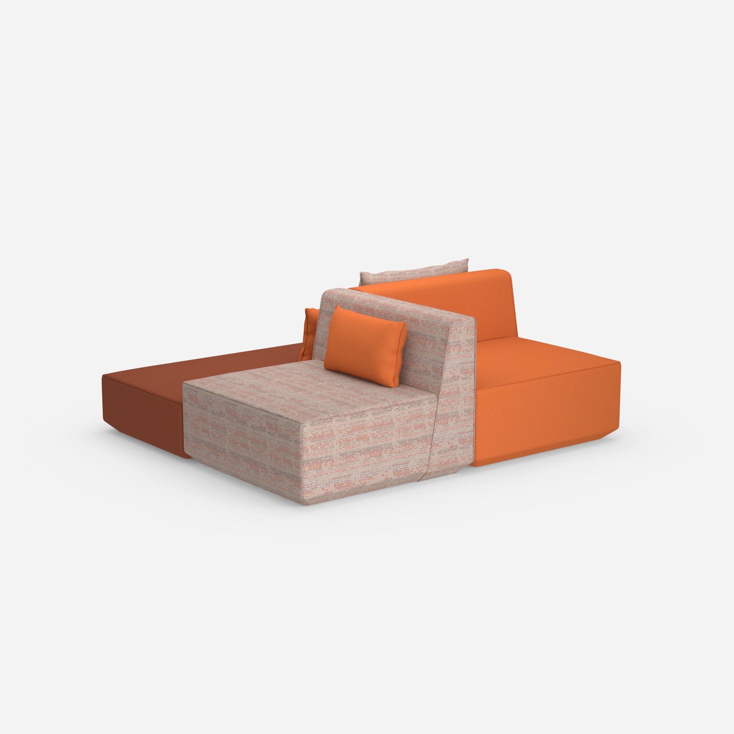 Canapé-lit simple vu de derrière