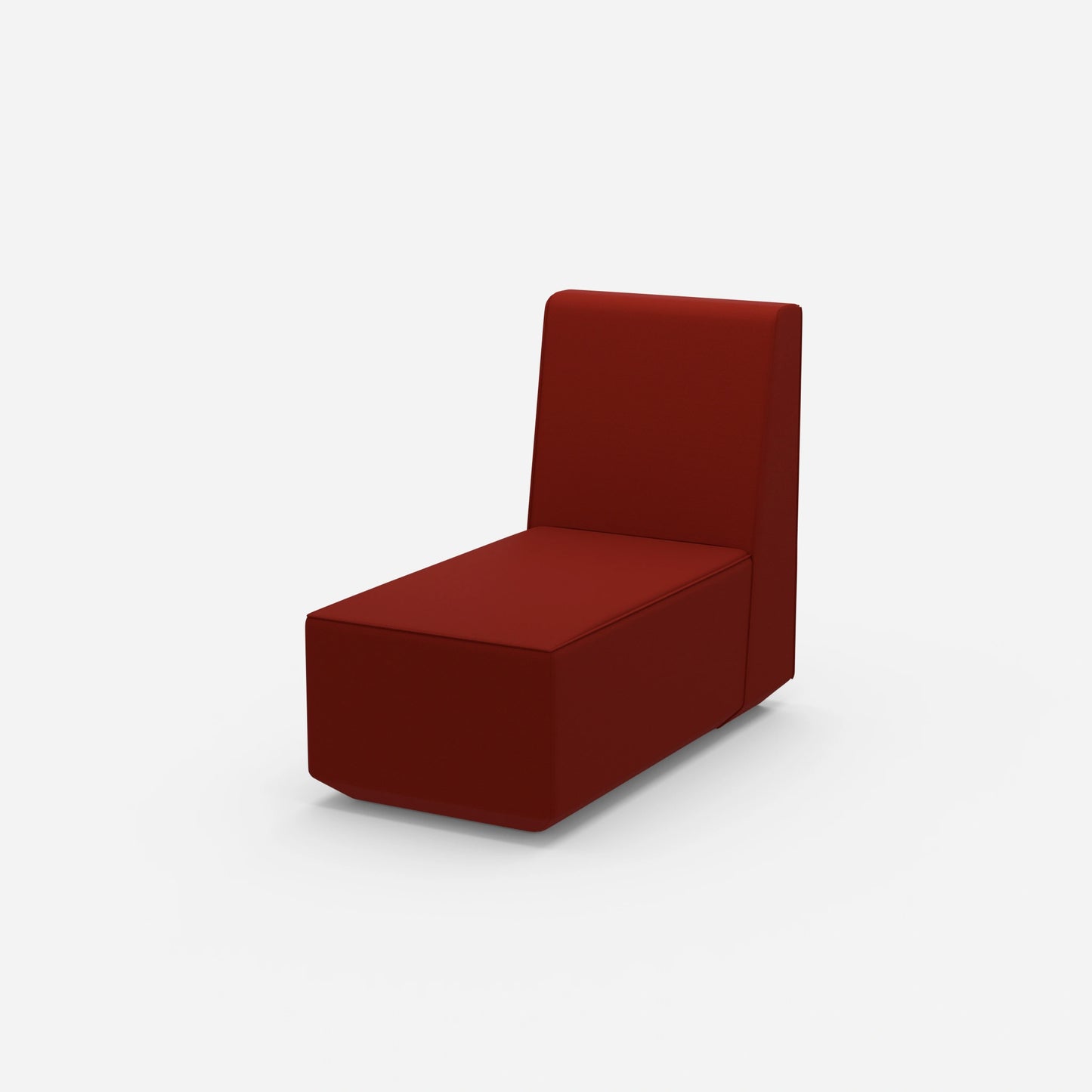 Mèridienne étroite avec dossier haut de côté