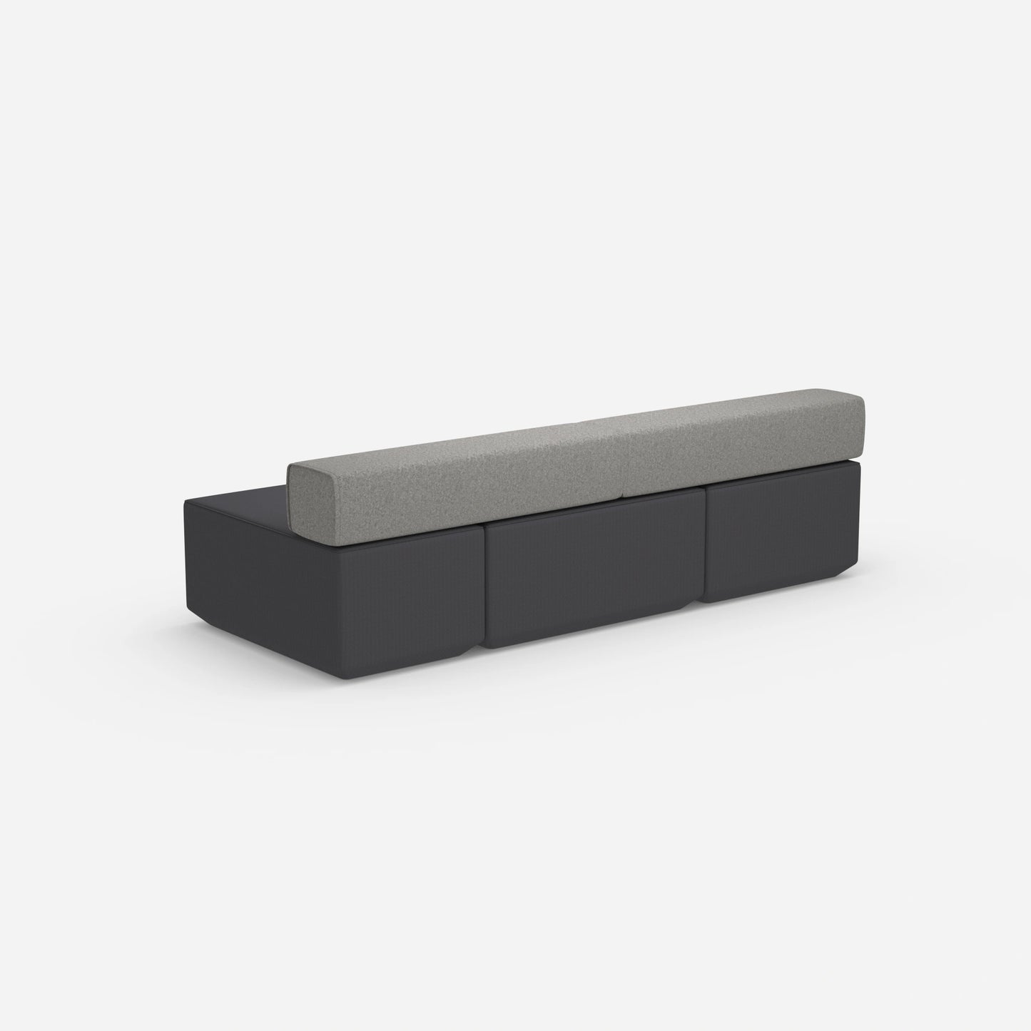 Banc dans le couloir, vu de derrière