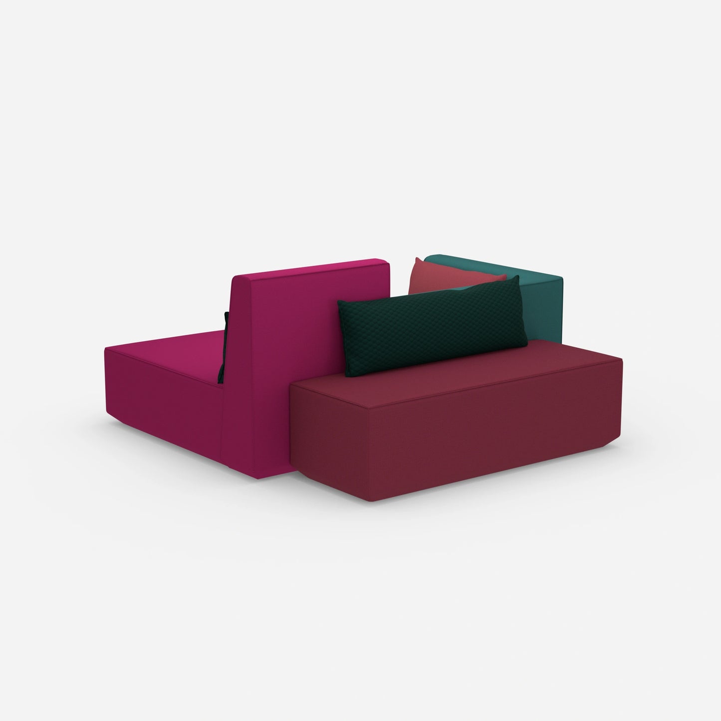 Banquette dans l'entrée, vue de derrière