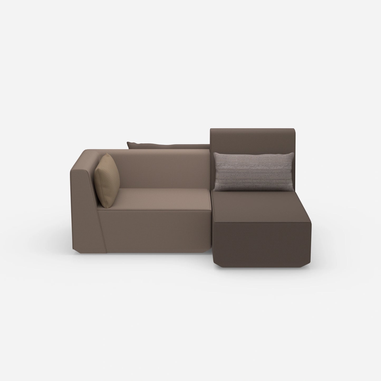 Banc dans l'entrée, vu de face