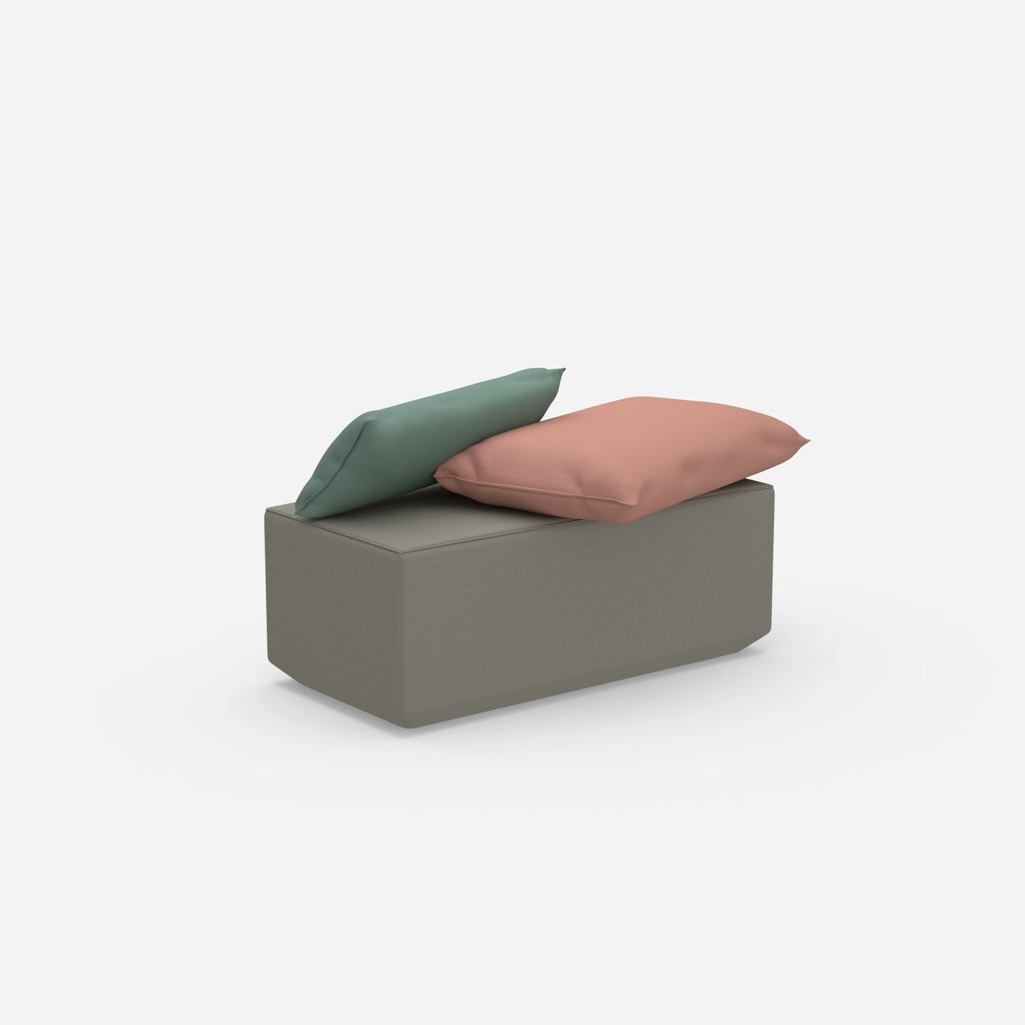 Banc d'entrée étroit vu de derrière