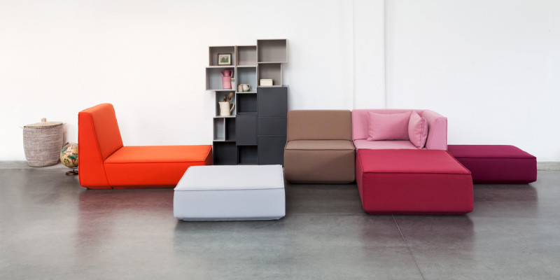 Sofa aus verschiedenen Modulen