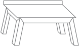 Sideboard base frames for shelving system