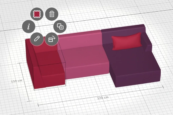 Modular sofa configurator - Put together your sofa online with just a few clicks
