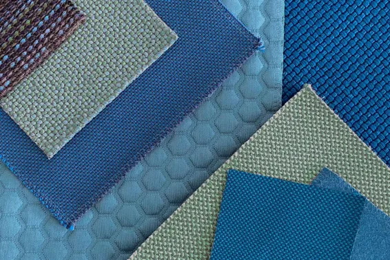 Sofa fabrics in various colors and materials Order fabric samples online