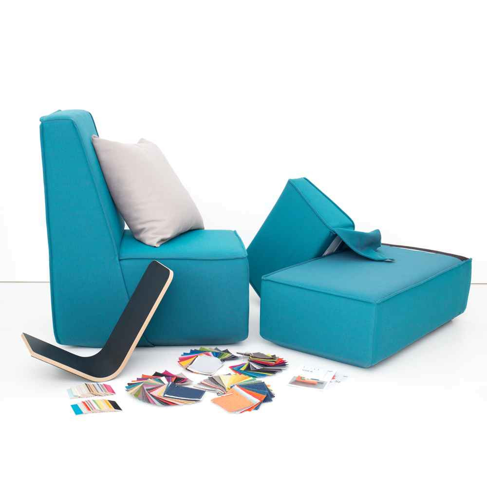 Sample pack for modular sofa